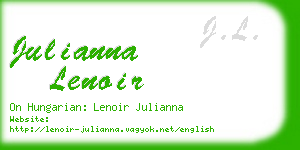 julianna lenoir business card